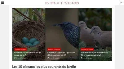 Les Oiseaux de mon Jardin